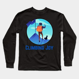 Rock Climbing Joy Long Sleeve T-Shirt